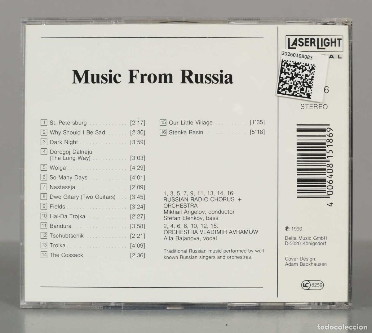 CDs de m&uacute;sica: CD. Various &ndash; Music From Russia - Foto 2
