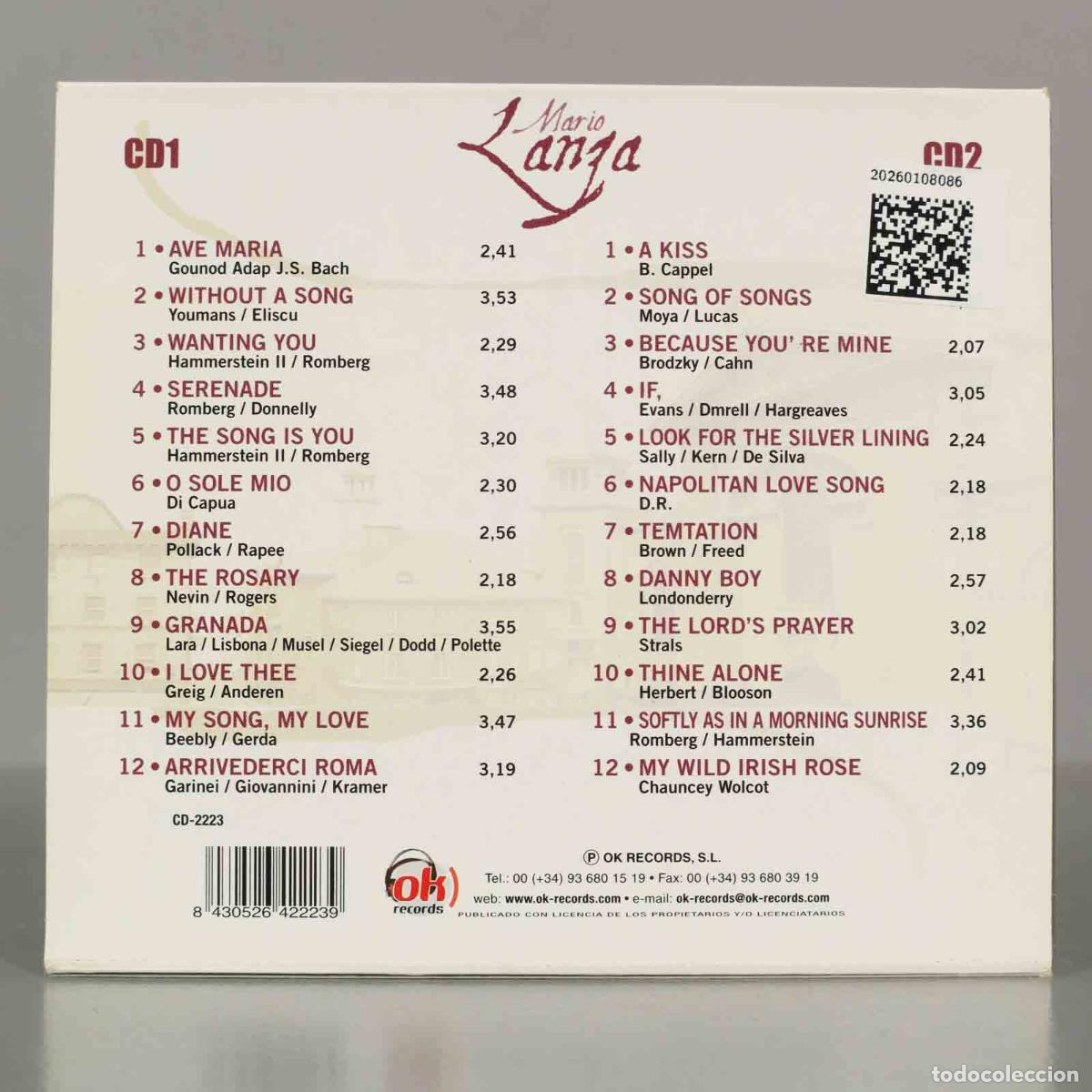 CDs de m&uacute;sica: CD. Mario Lanza - Mario Lanza. - Foto 2