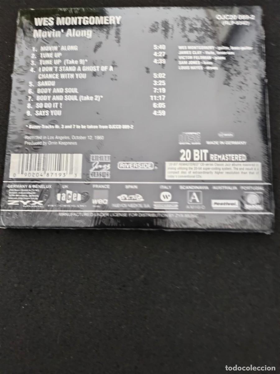 CDs de m&uacute;sica: WES MONTGOMERY. MOVIN ALONG - Foto 2