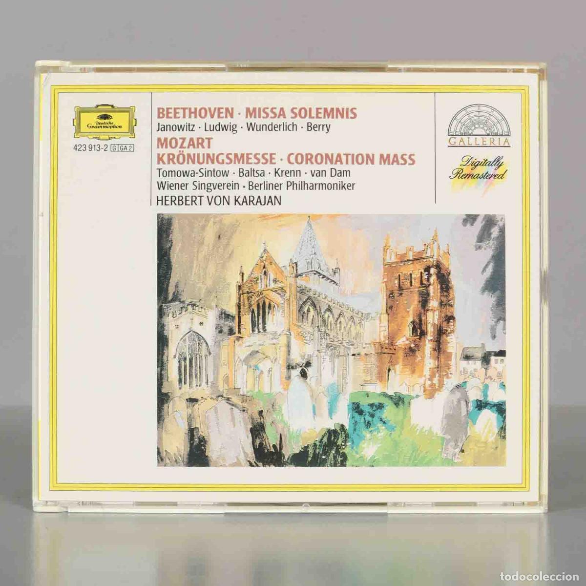CDs de M&uacute;sica: CD. Missa Solemnis / Coronation Mass - Beethoven, Mozart - Berliner Philharmoniker, Karajan