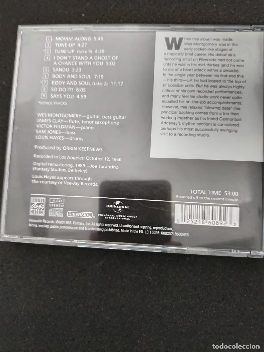 CDs de m&uacute;sica: WES MONTGOMERY. MOVIN ALONG - Foto 2