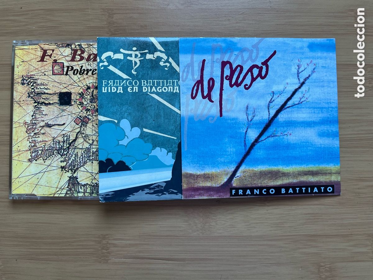CDs de M&uacute;sica: FRANCO BATTIATO. Pobre patria. Vida en diagonal. De paso (3 cds single)
