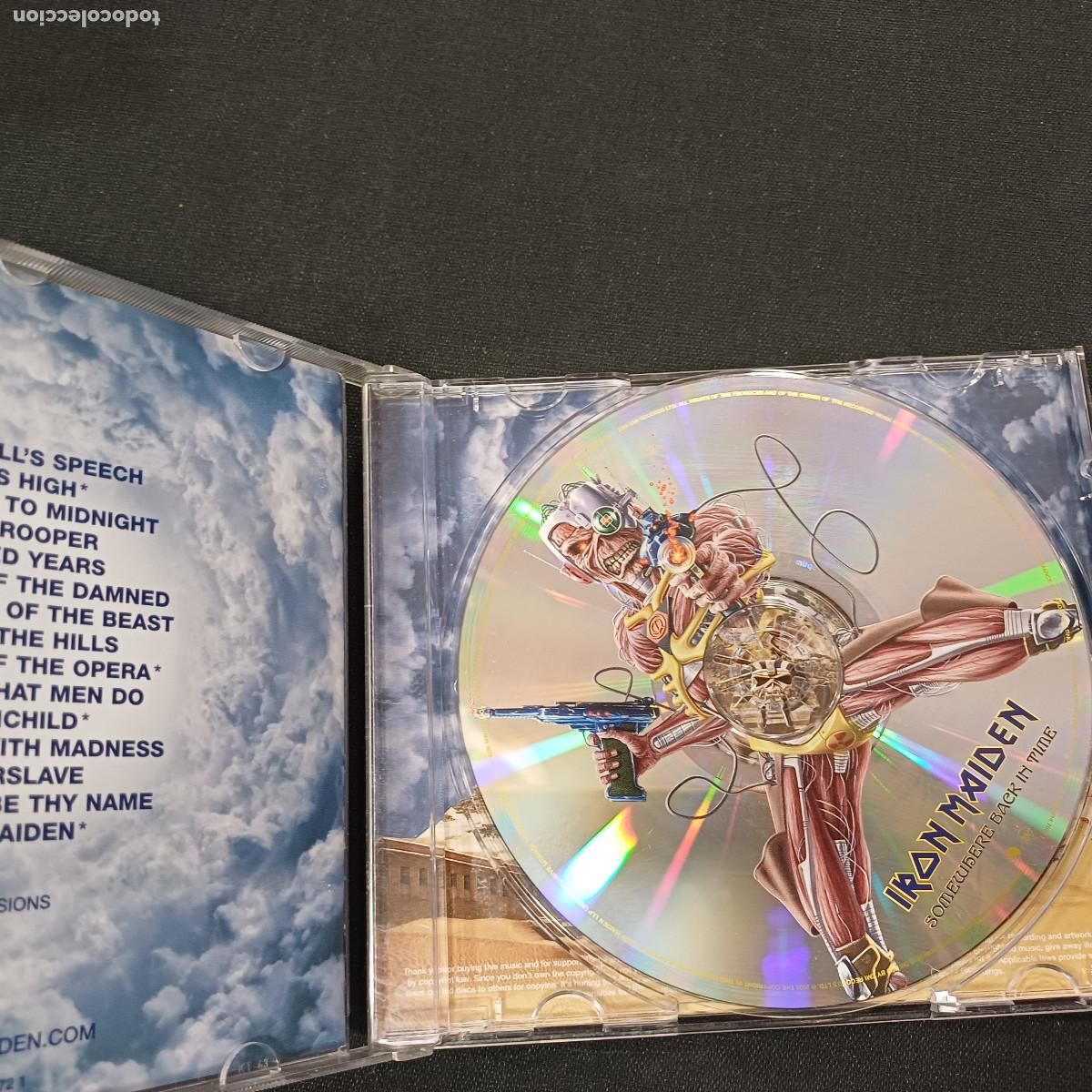 CDs de m&uacute;sica: IRON MAIDEN/SOMEWHERE BACK IN TIME/CD METAL. - Foto 2