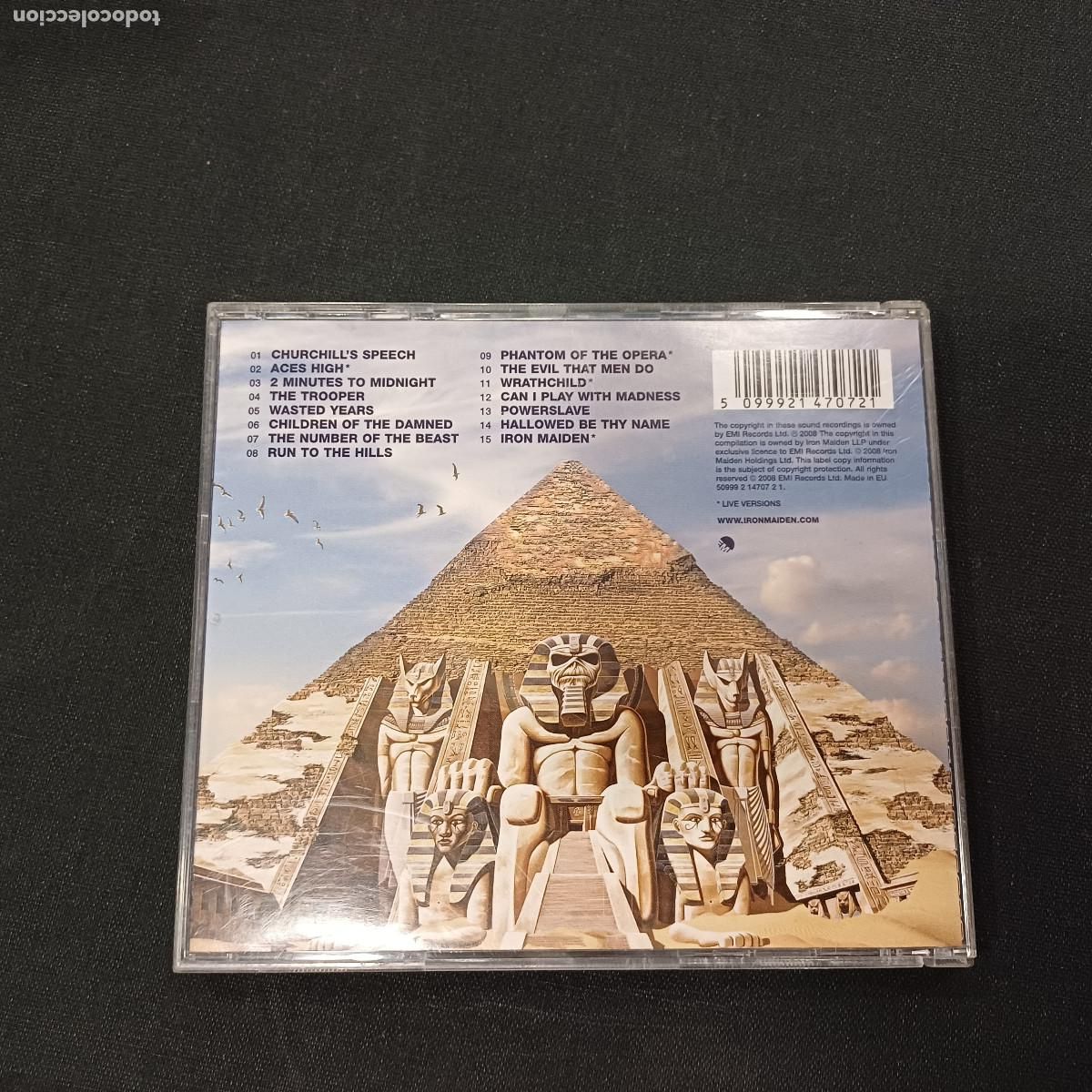 CDs de m&uacute;sica: IRON MAIDEN/SOMEWHERE BACK IN TIME/CD METAL. - Foto 3