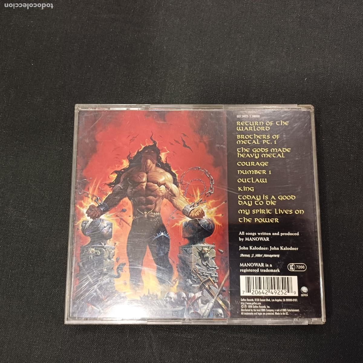 CDs de m&uacute;sica: MANOWAR/LOUDER THAN HELL/CD METAL. - Foto 3