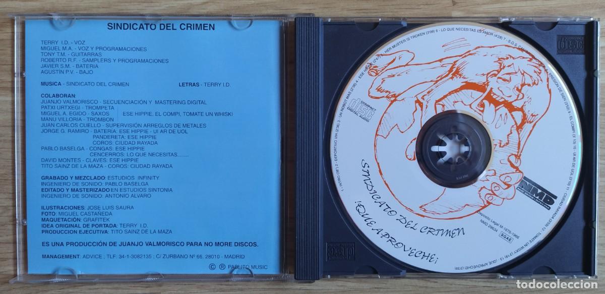 CDs de m&uacute;sica: CD Sindicato del Crimen - Que aproveche - Foto 3