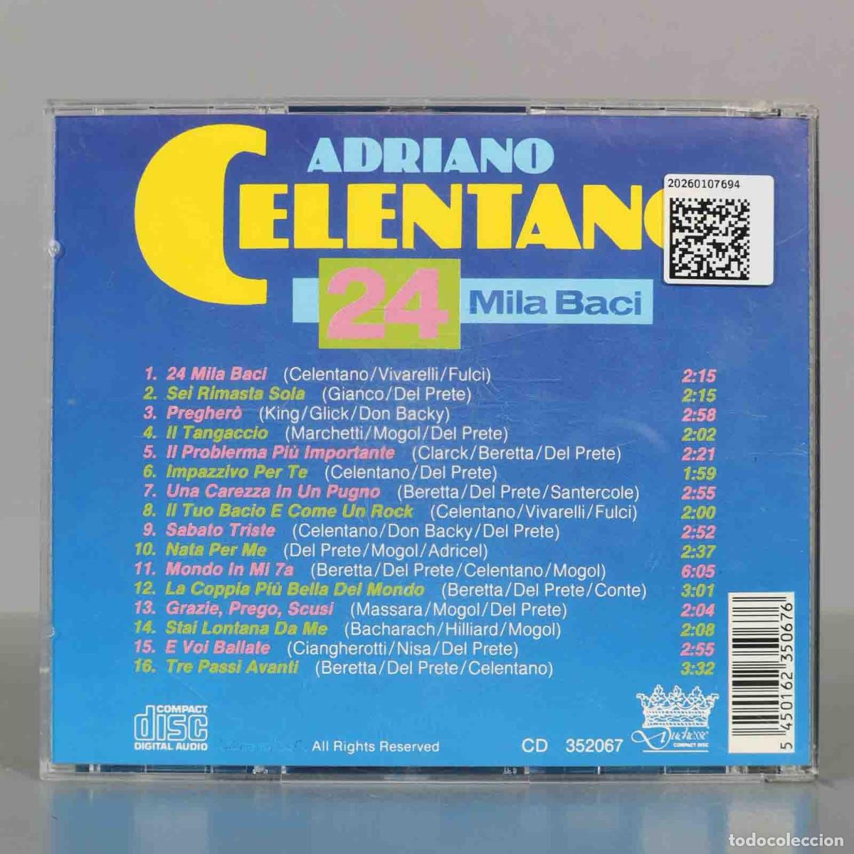 CDs de m&uacute;sica: CD. Adriano Celentano &ndash; 24 Mila Baci - Foto 2