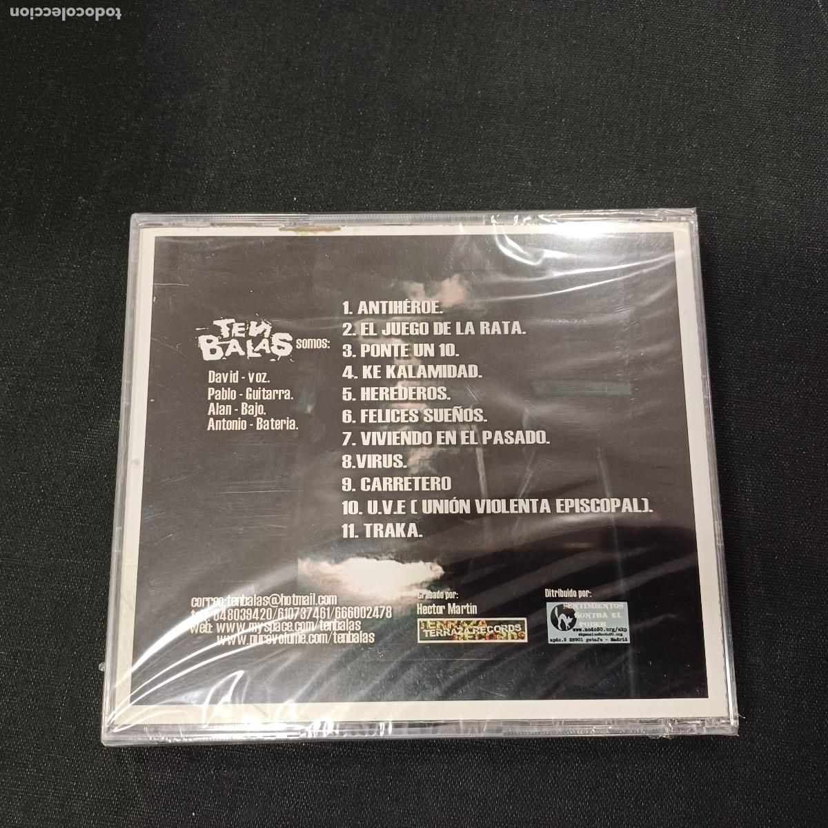 CDs de m&uacute;sica: TEN BALAS/SINTOMAS EVIDENTES/CD PUNK PRECINTADO&iexcl;&iexcl;&iexcl;&iexcl;. - Foto 2