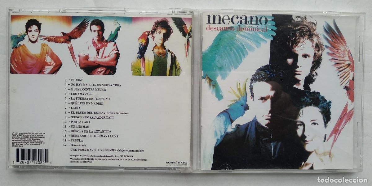CDs de m&uacute;sica: MECANO. DESCANSO DOMINICAL. CD. - Foto 1