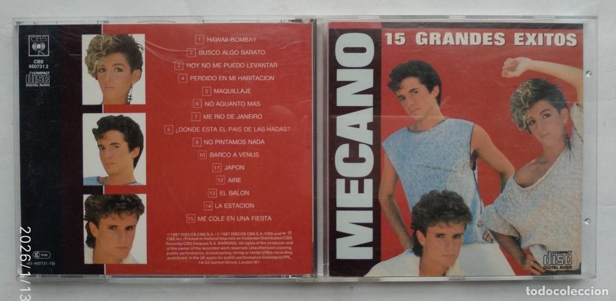 CDs de m&uacute;sica: MECANO. 15 GRANDES &Eacute;XITOS. CD. - Foto 1