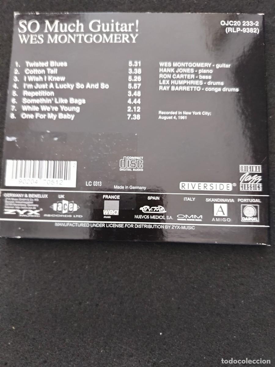 CDs de m&uacute;sica: WES MONTGOMERY. SO MUCH GUITAR! - Foto 2