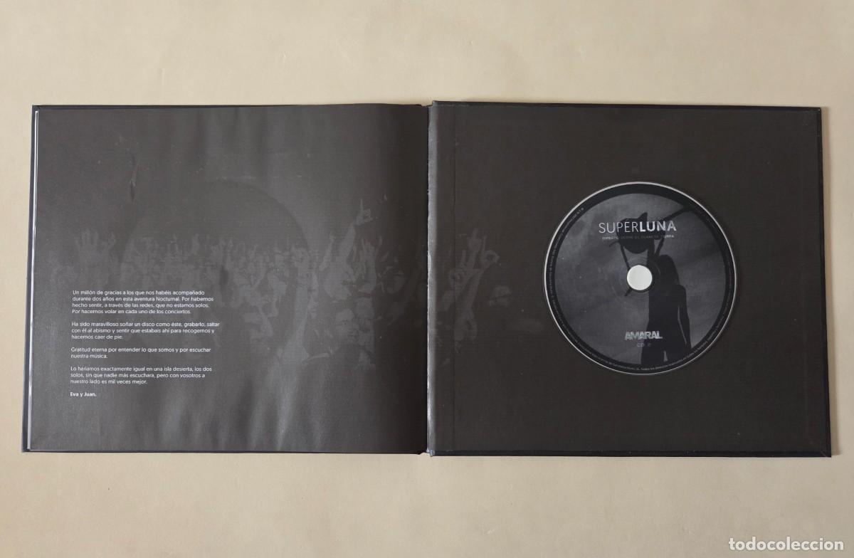 CDs de m&uacute;sica: AMARAL DOBLE CD LIBRO. DIRECTO SUPERLUNA (2017). - Foto 6