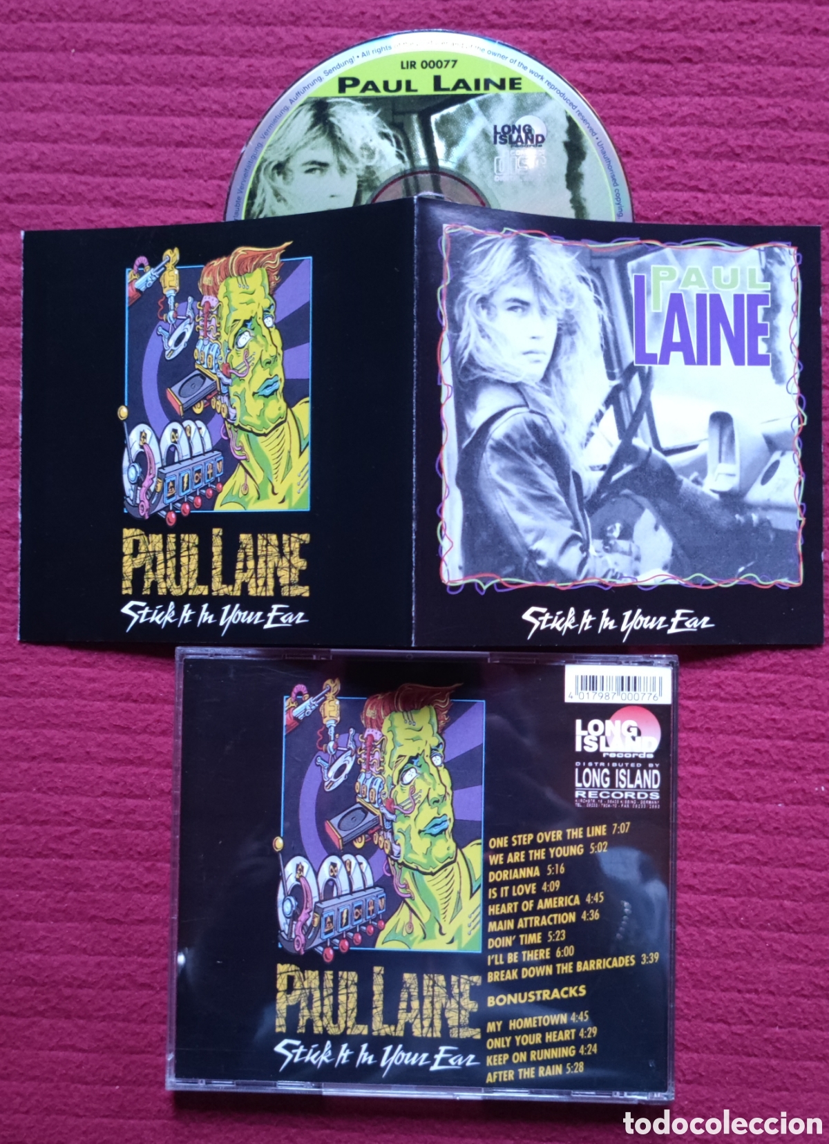 CDs de M&uacute;sica: PAUL LAINE: Stick It In Your Ear. Cd Aor 1990 LONG ISLAND Records. Muy raro en Cd.