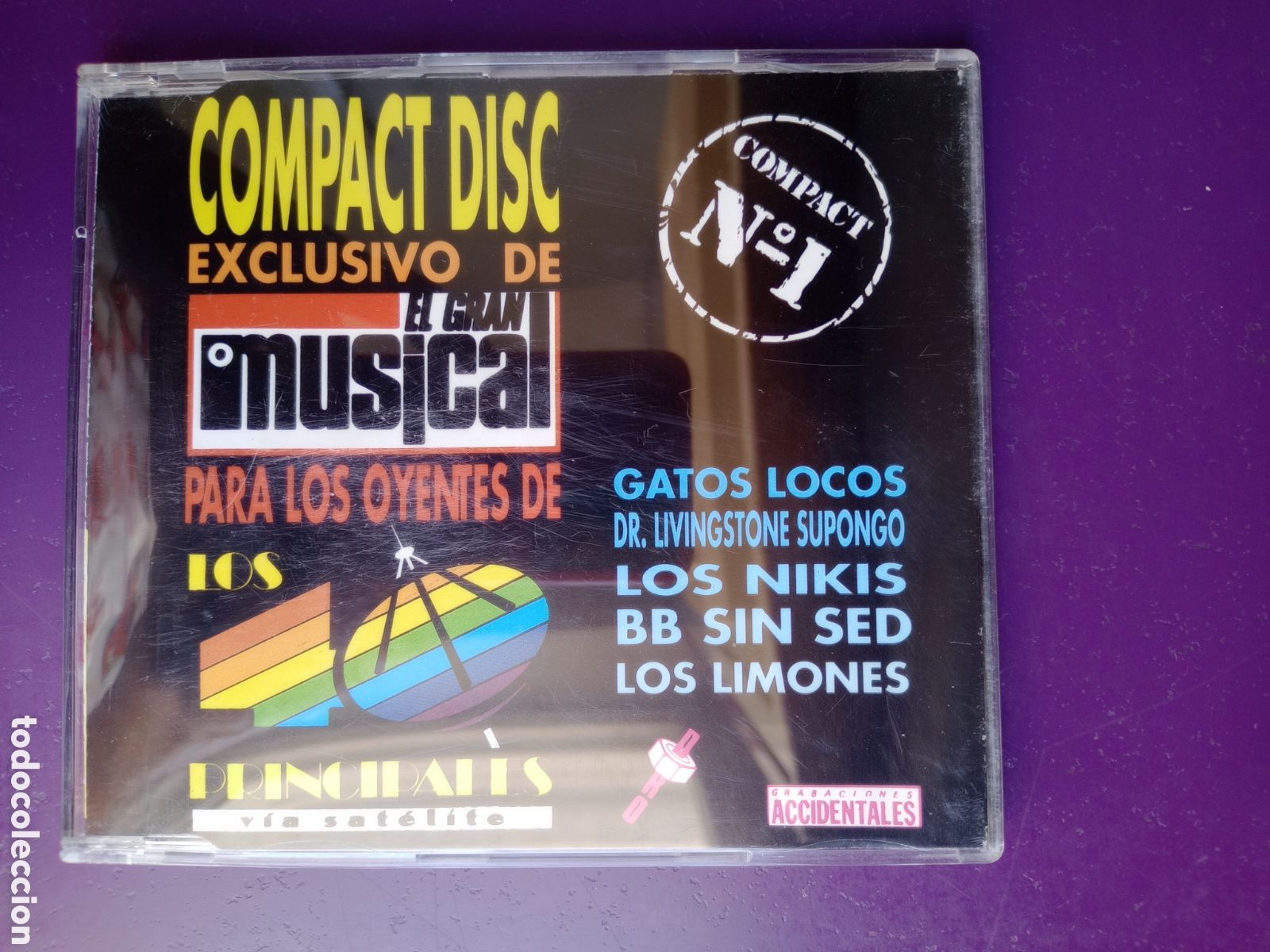 CD di Musica: CD PROMO GRAN MUSICAL 199? 5 TEMAS - NIKIS, DR LIVINGSTONE, LOS LIMONES, GATOS LOCOS, BB SIN SED