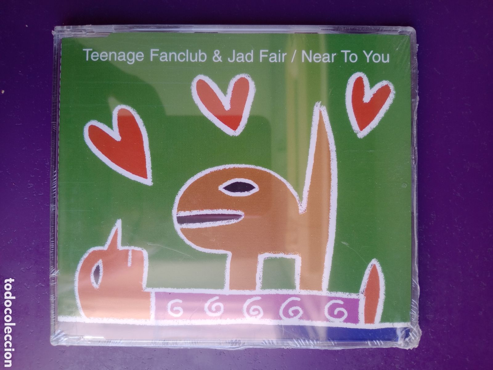CDs de M&uacute;sica: Teenage Fanclub & Jad Fair &lrm;&ndash; Near To You - CD Sg GEOGRAPHIC 2002 3 TEMAS - INDIE POP 90'S