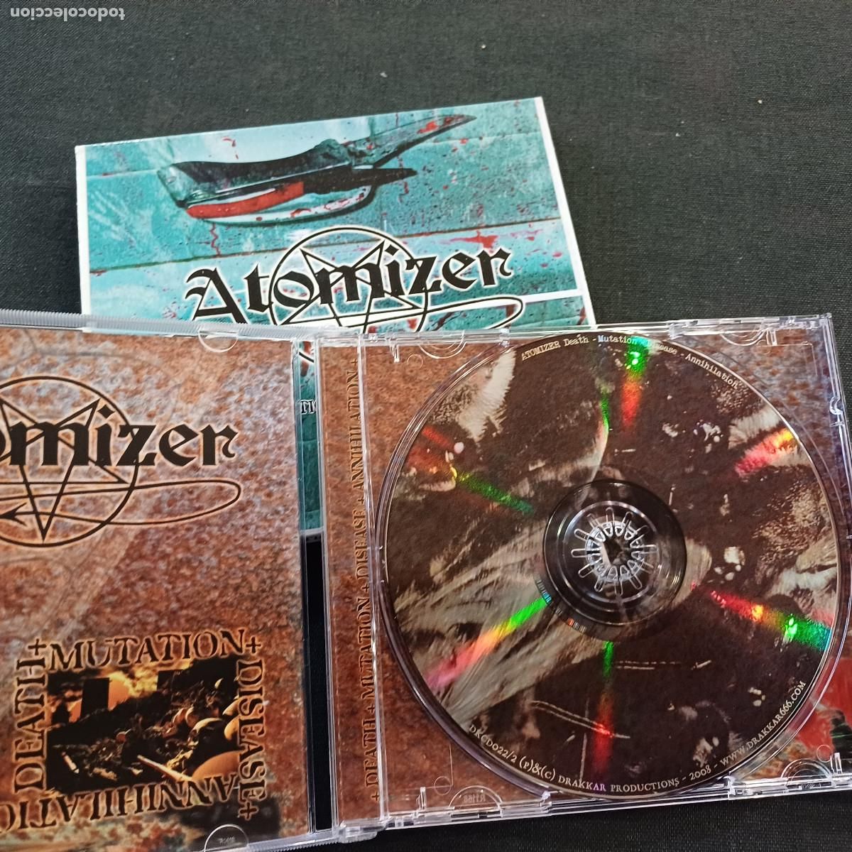 CDs de m&uacute;sica: ATOMIZER/DEATH+MUTATION+DISEASE+ANNIHILATION/CD METAL. - Foto 3