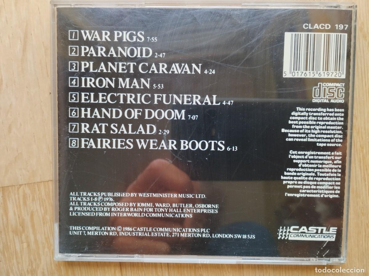 CDs de m&uacute;sica: BLACK SABBATH Paranoid cd 2&ordf; mano - Foto 2