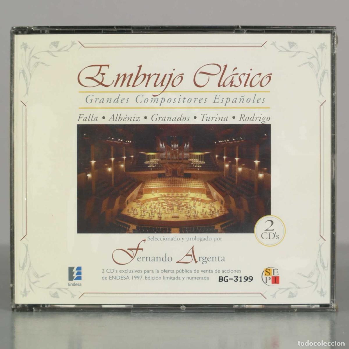 CDs de M&uacute;sica: CD. Embrujo Cl&aacute;sico, Grandes Compositores Espa&ntilde;oles - Fernando Argenta - PRECINTADO