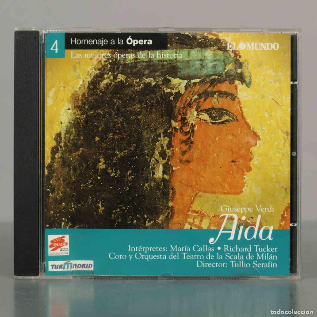 CDs de M&uacute;sica: CD. Aida - Giuseppe Verdi - Mar&iacute;a Callas, Richard Tucker - Coro y Orquesta del Teatro de la Scala de