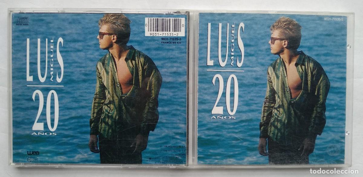 CDs de m&uacute;sica: LUIS MIGUEL. 20 A&Ntilde;OS. CD. - Foto 1