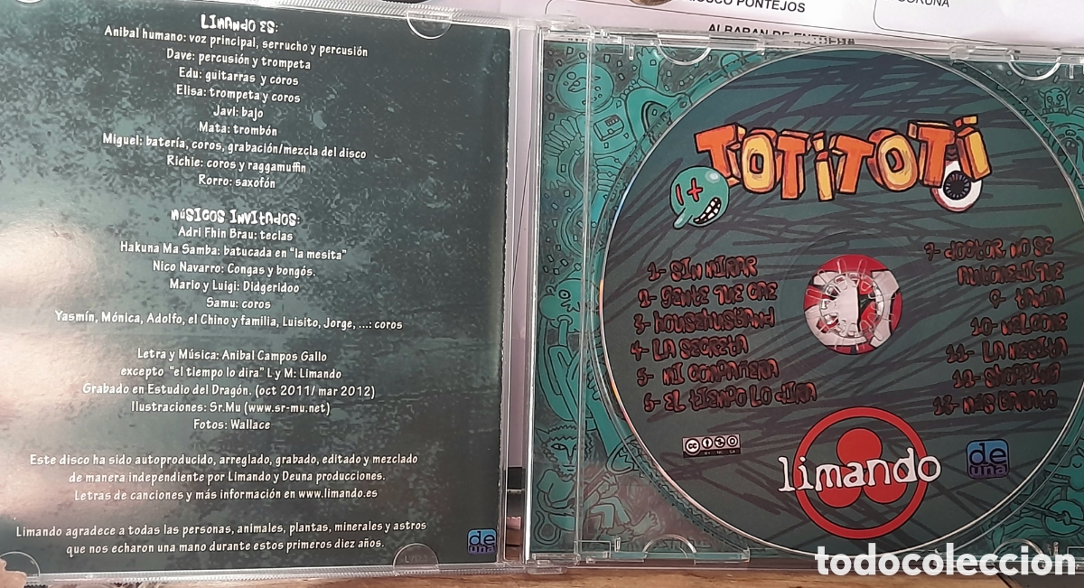 CDs de m&uacute;sica: LIMANDO &ndash; TOTITOTI. REGGAE SKA. SPAIN. CD - Foto 3