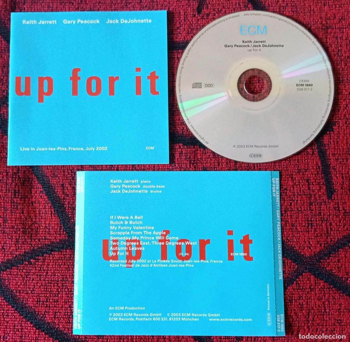 CDs de m&uacute;sica: KEITH JARRETT / GARY PEACOCK / JACK DEJOHNETTE ** Up For It ** 2003 CD - Foto 1
