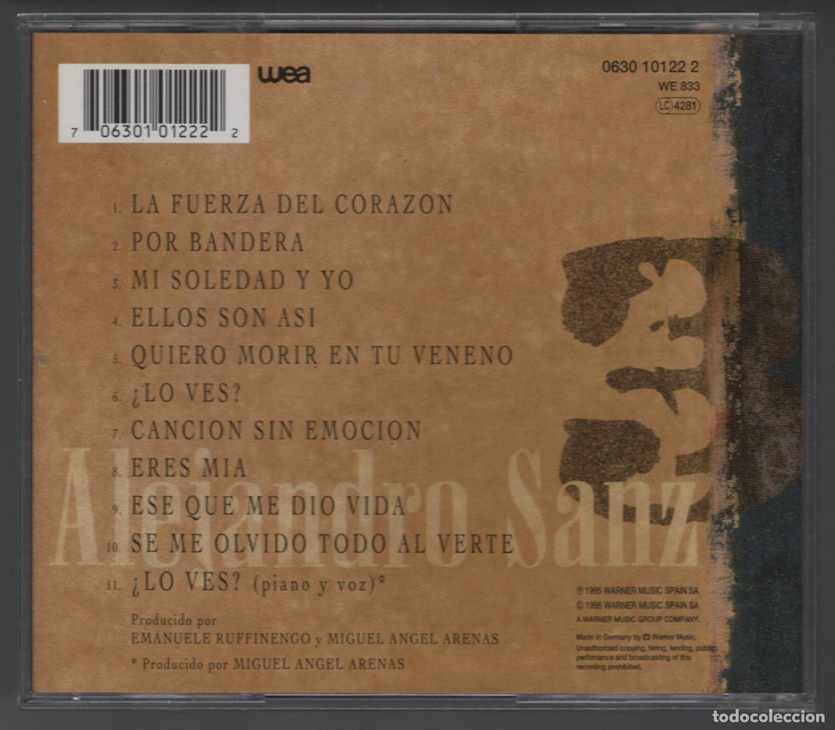 CDs de m&uacute;sica: ALEJANDRO SANZ - 3 - CD 1995 - Foto 2