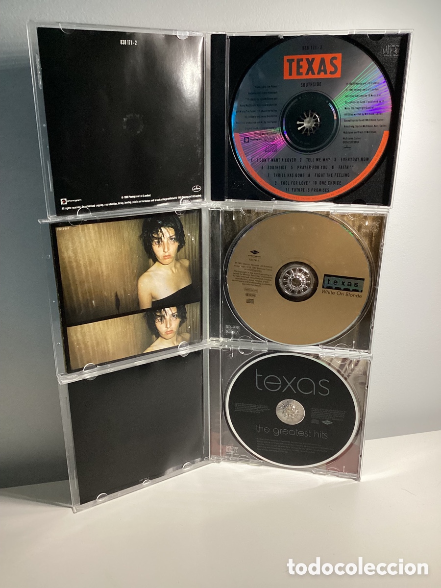 CDs de m&uacute;sica: Lote 3 Discos - Texas - Foto 3