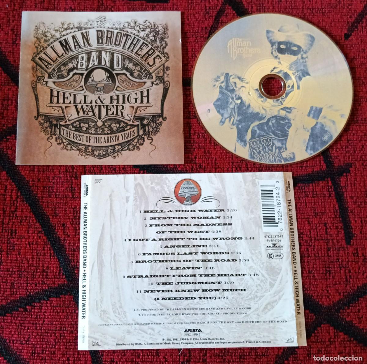 CDs de M&uacute;sica: THE ALLMAN BROTHERS MAN **Hell & High Water - The Best Of The Arista Years** CD 1994 ALEMANIA