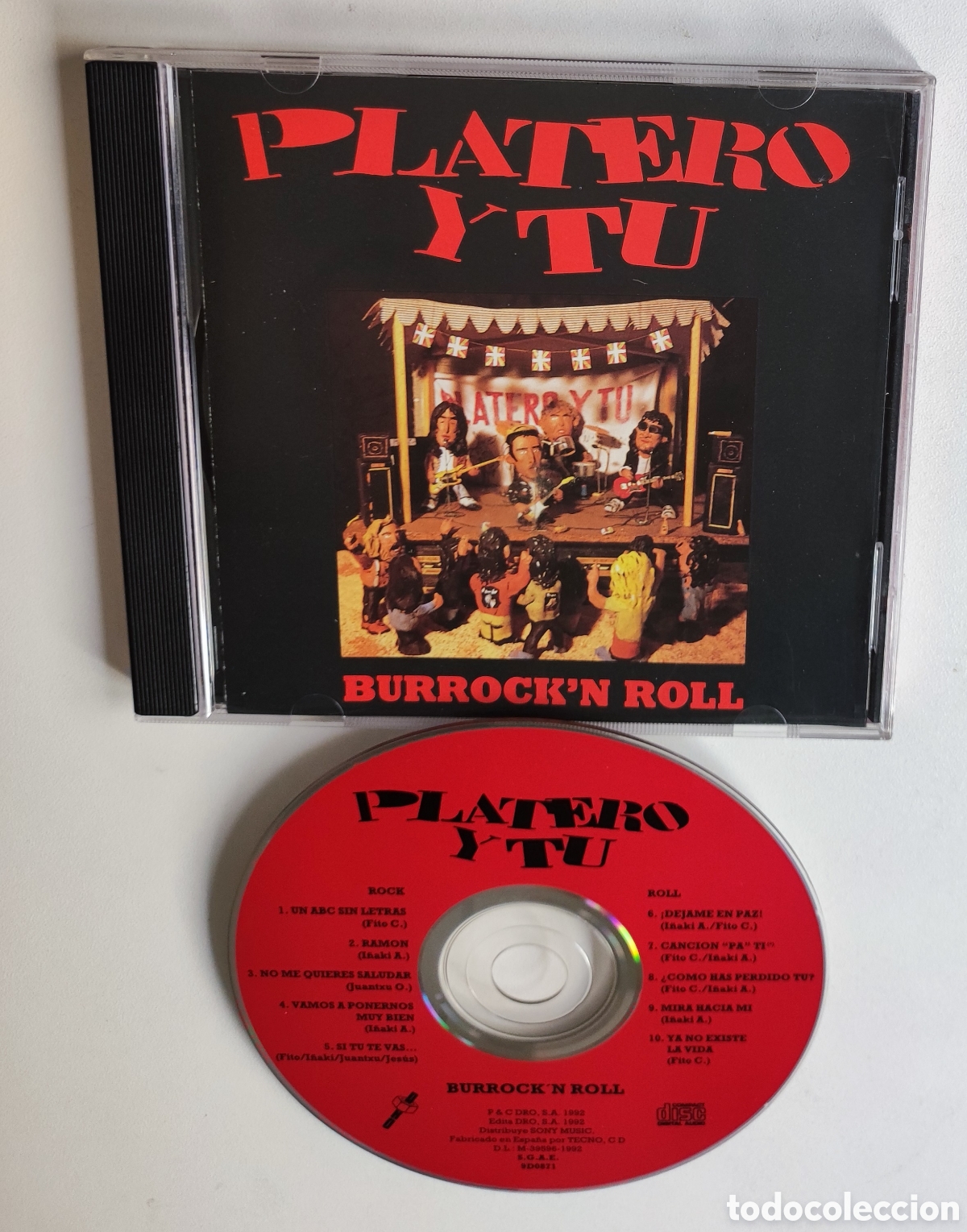 CDs de M&uacute;sica: 1992 CD - PLATERO Y T&Uacute; / BURROCK'N ROLL - DRO S.A. 1992 SONY MUSIC