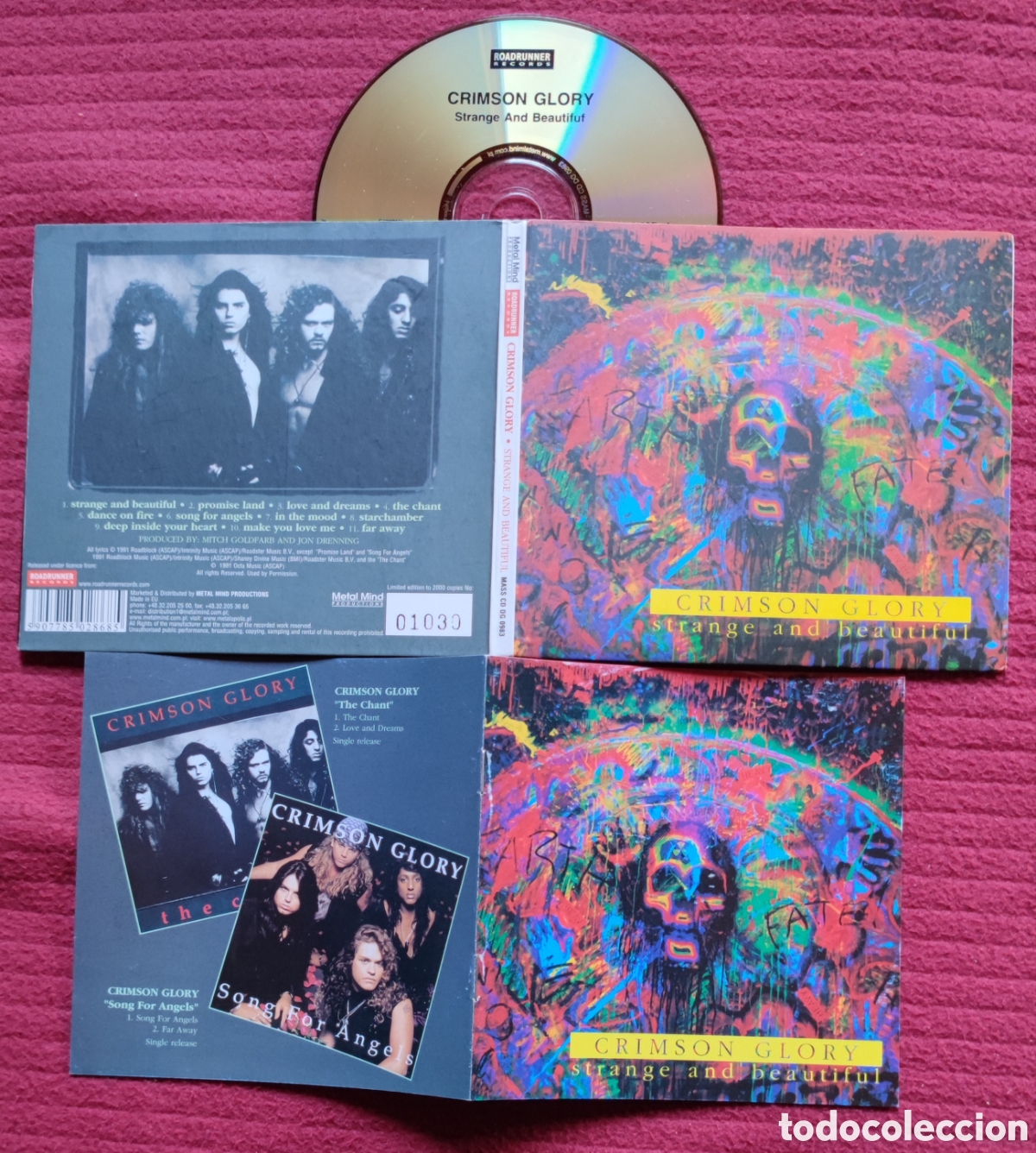 CDs de M&uacute;sica: CRIMSON GLORY: Strange and Beautiful. Cd 1991. Digipak.Edici&oacute;n Limitada y Numerada. Muy raro