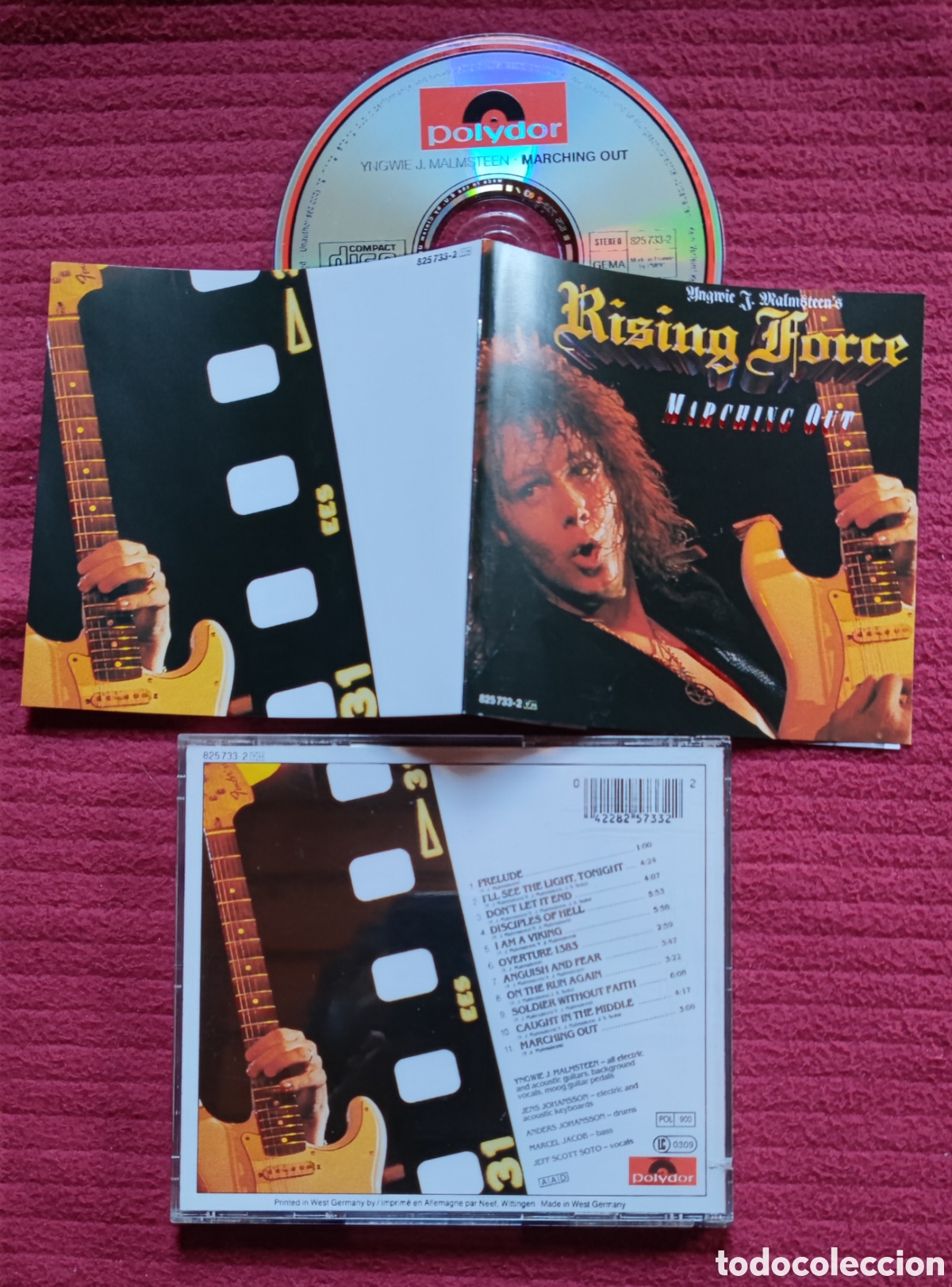 CDs de M&uacute;sica: YNGWIE J. MALMSTEEN'S RISING FORCE: Marching Out. Cd Edici&oacute;n Original 1985 Polydor.Jeff Scott Soto.