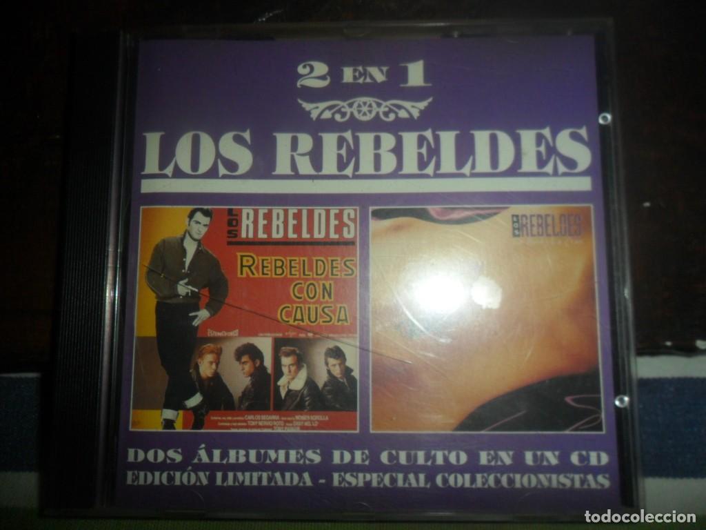 CDs de M&uacute;sica: 005- CD Los Rebeldes - 2 en 1: Rebeldes con Causa + La Rosa y la Cruz (Ed. Epic 1995)