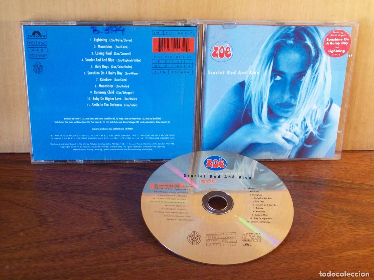 CDs de m&uacute;sica: ZOE - SCARLET RED AND BLUE - CD - Foto 1