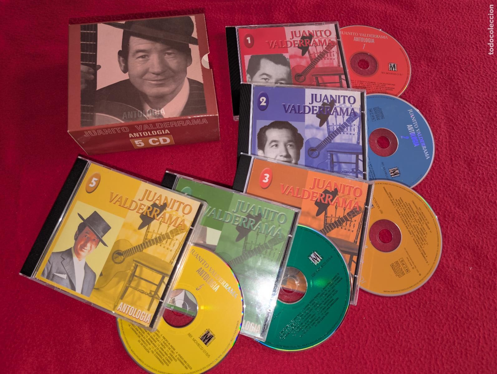CDs de M&uacute;sica: JUANITO VALDERRAMA Antologia 5CD BOX CAJA 2001
