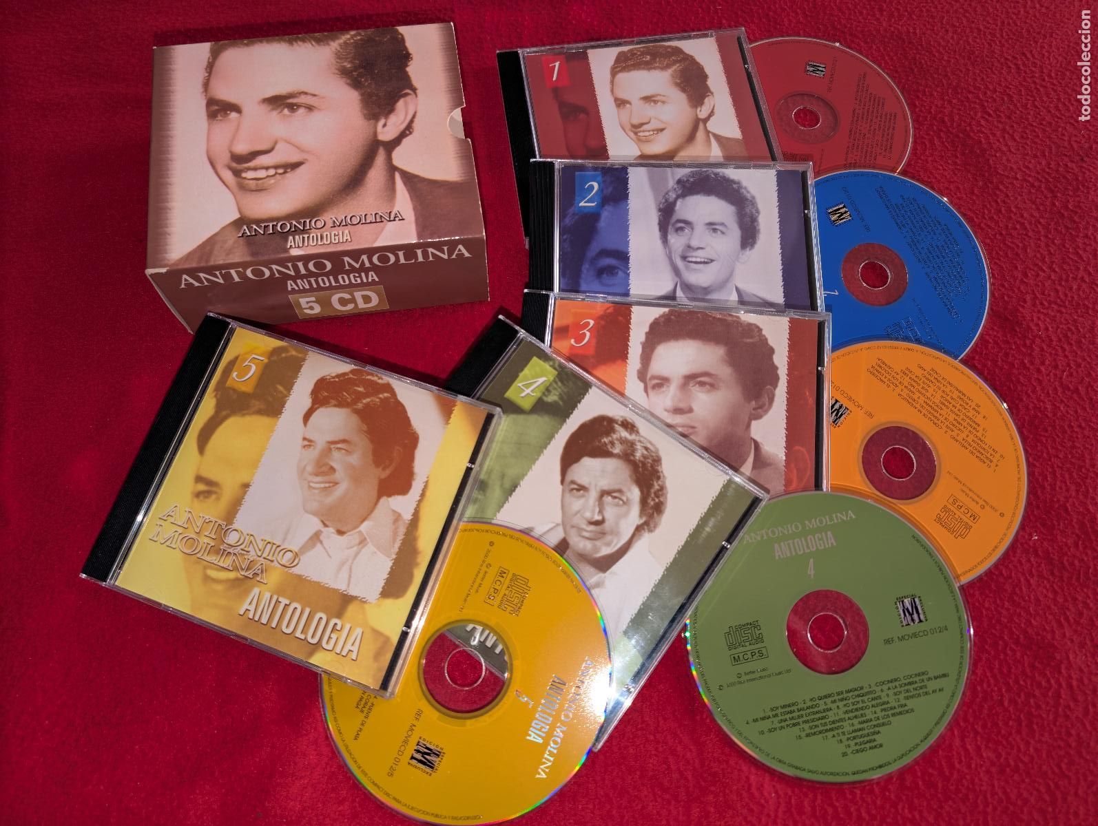 CDs de M&uacute;sica: ANTONIO MOLINA Antologia 5CD BOX CAJA 2000