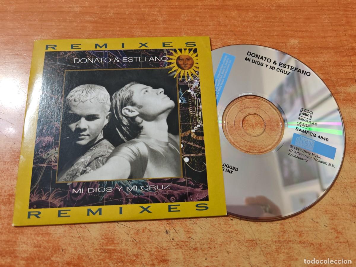CDs de M&uacute;sica: DONATO & ESTEFANO Mi Dios y mi cruz REMIXES CD SINGLE PROMOCIONAL PORTADA CARTON A&Ntilde;O 1997 2 TEMAS