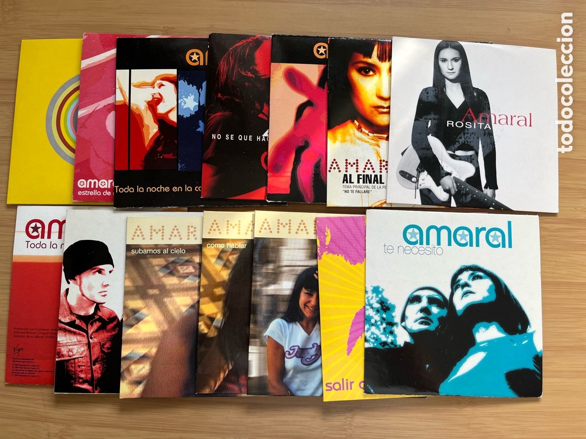 CDs de M&uacute;sica: AMARAL. Rosita.No se que hacer con mi vida. Sin ti no soy nada. Como hablar. Cabecita(14 cds single)