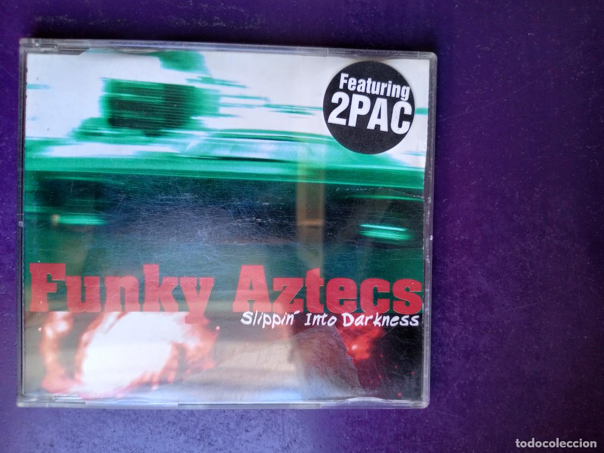 CDs de M&uacute;sica: Funky Aztecs + 2PAC &ndash; Slippin' Into Darkness - CD Sg SEMAPHORE 1996 - HIP HOP, 4 TEMAS