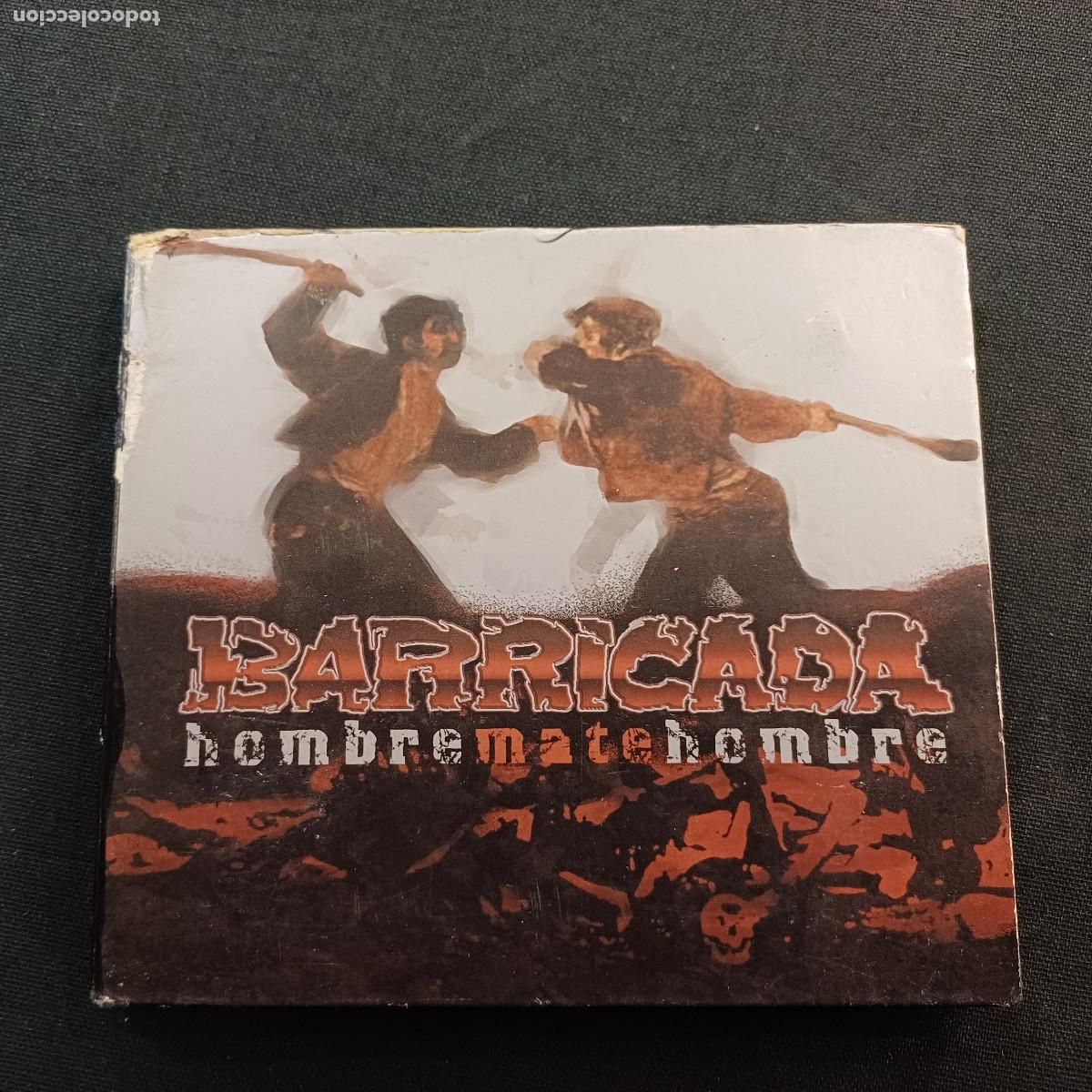 CDs de M&uacute;sica: BARRICADA/HOMBRE MATA HOMBRE/CD + DVD DIGIPACK.