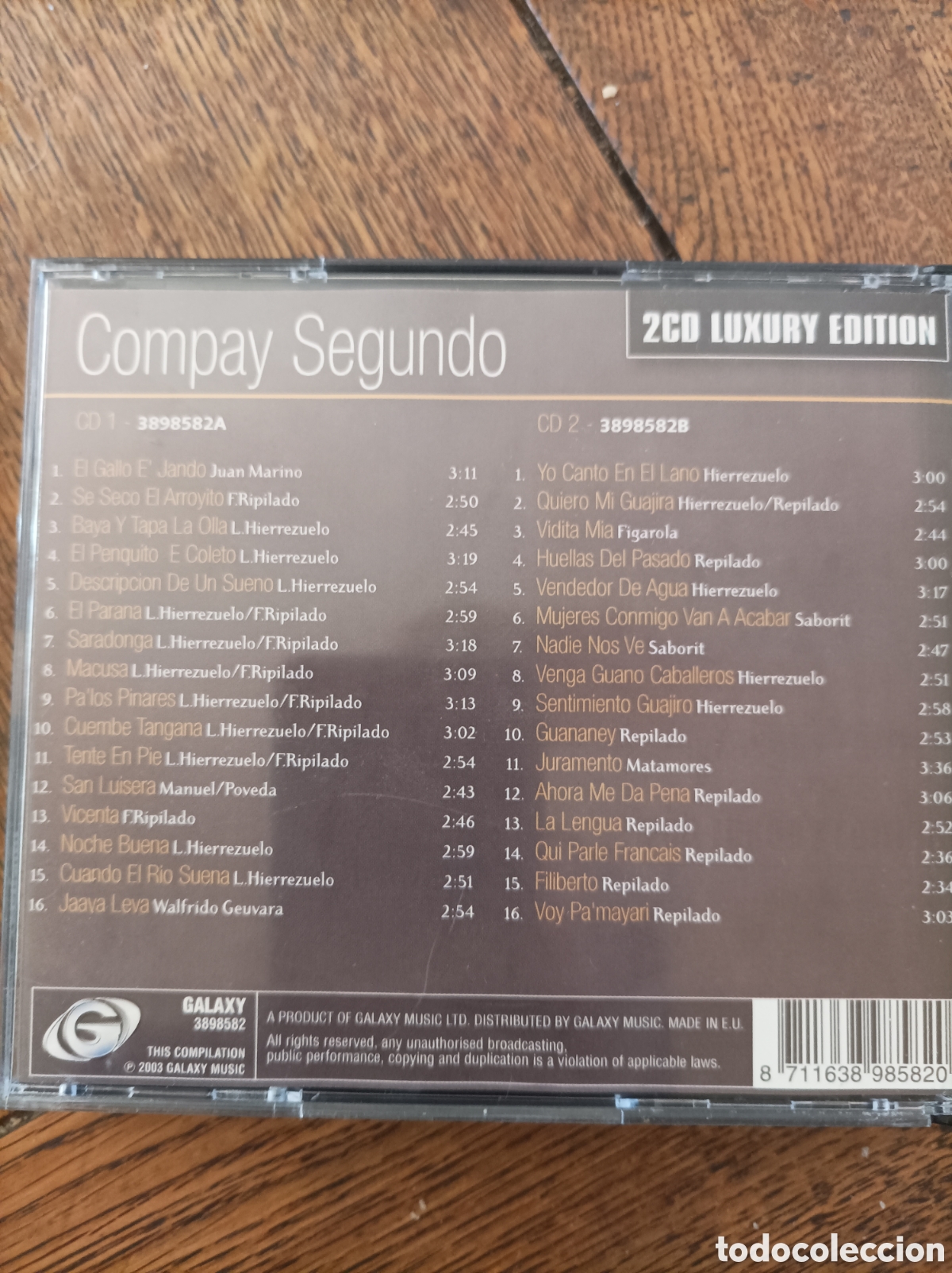 CDs de m&uacute;sica: Compay segundo. Luxury edition. 2 cds. - Foto 2