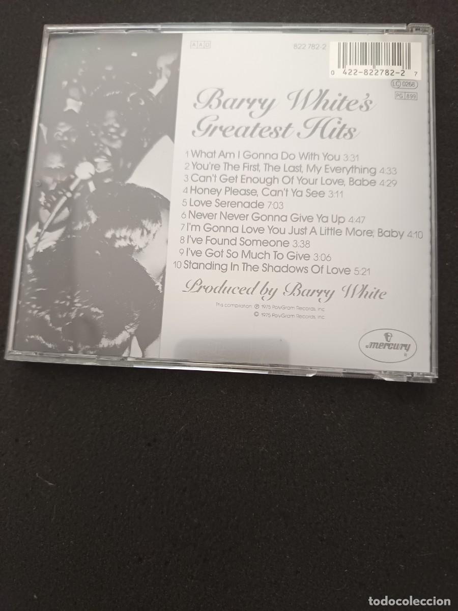 CDs de m&uacute;sica: BARRY WHITES GREATEST HITS - Foto 2