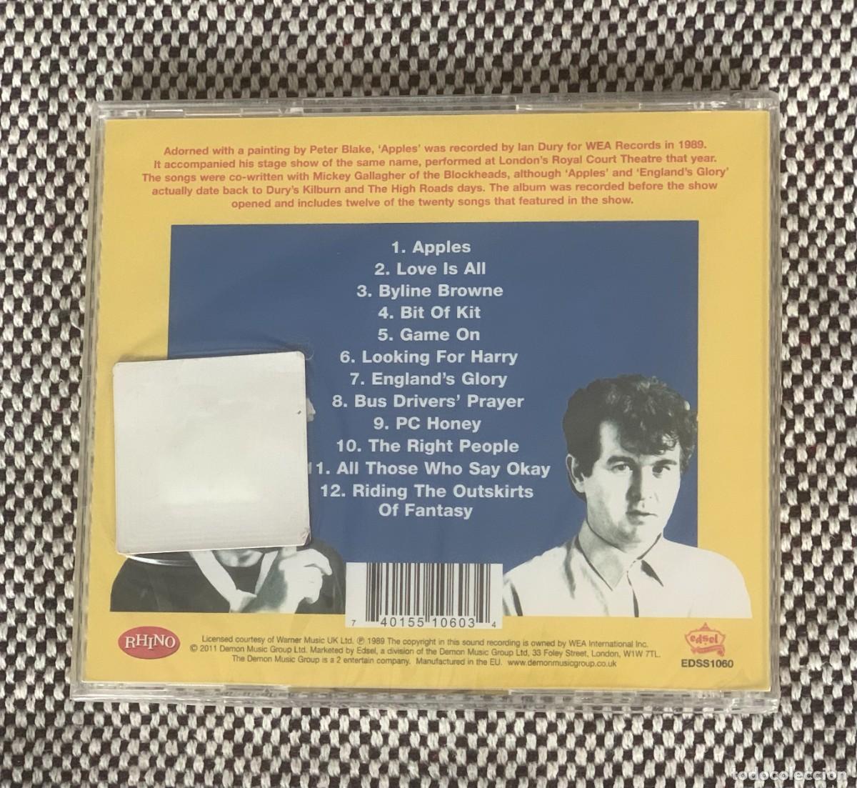 CDs de m&uacute;sica: Ian Dury &ndash; Apples - NUEVO Y PRECINTADO - Foto 2