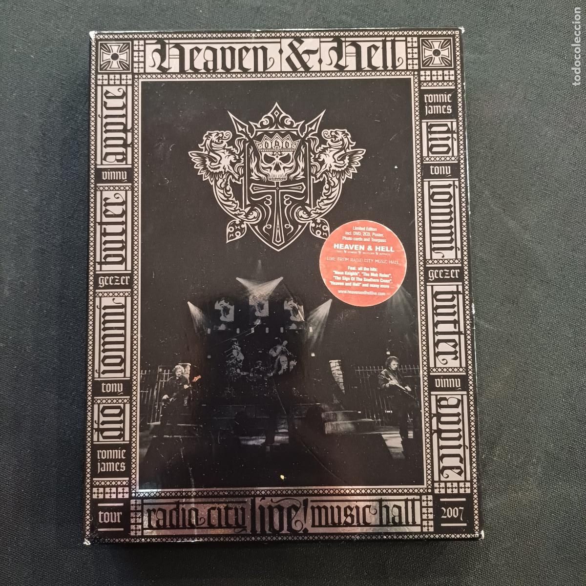 CDs de M&uacute;sica: HEAVEN & HELL/RADIO CITY MUSIC HALL LIVE/CD 2 DISCOS + DVD + POSTER+PASE DE TOUR+FOTOS METAL.