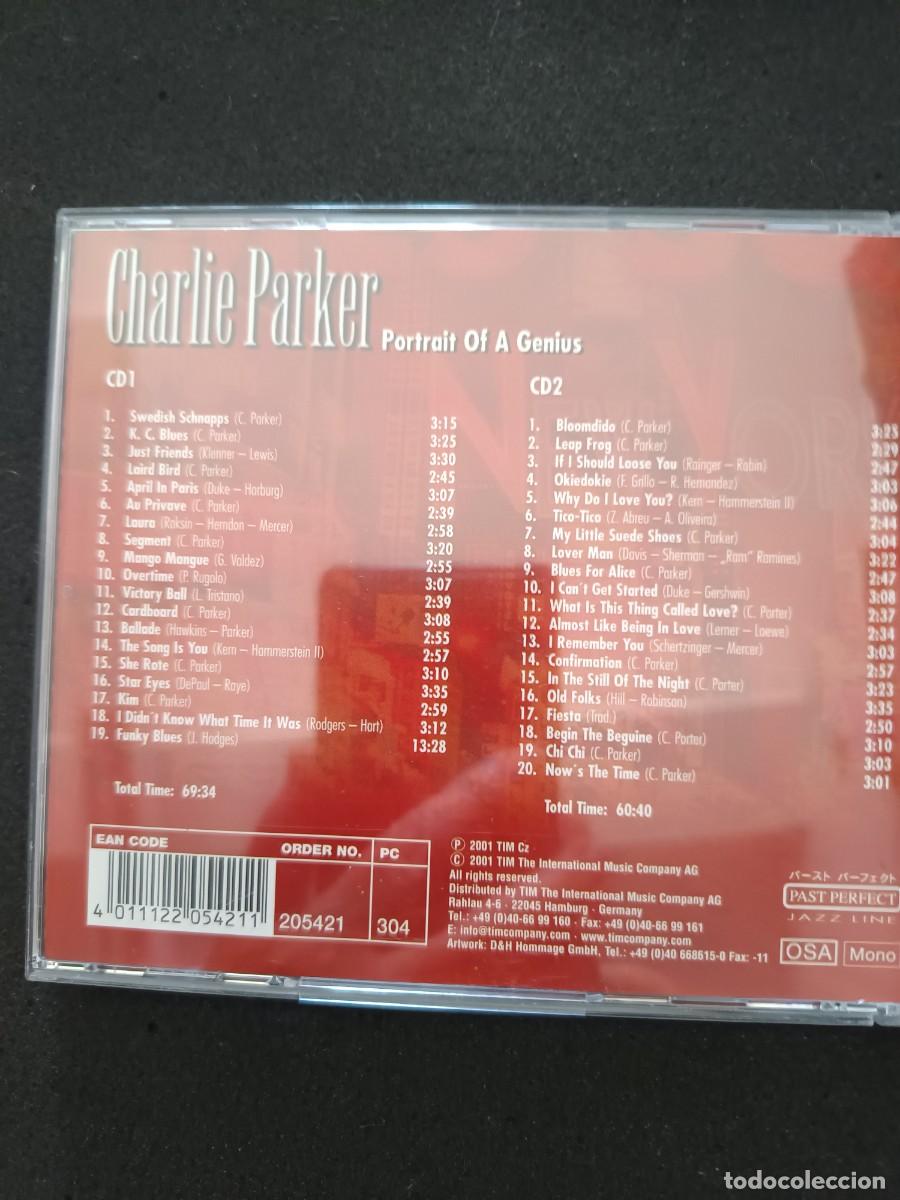CDs de M&uacute;sica: 2 CD. CHARLIE PARKER. PORTRAIT OF A GENIUS