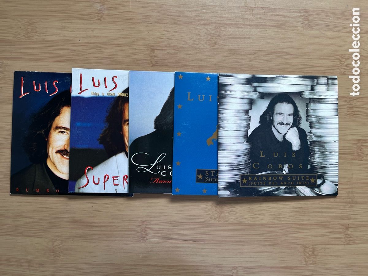 CD de M&uacute;sica: LUIS COBOS Rumbo a jerez. Supermambo. Rainbow Suit. Stars Suite. Amor sin fin (5 cd singles)