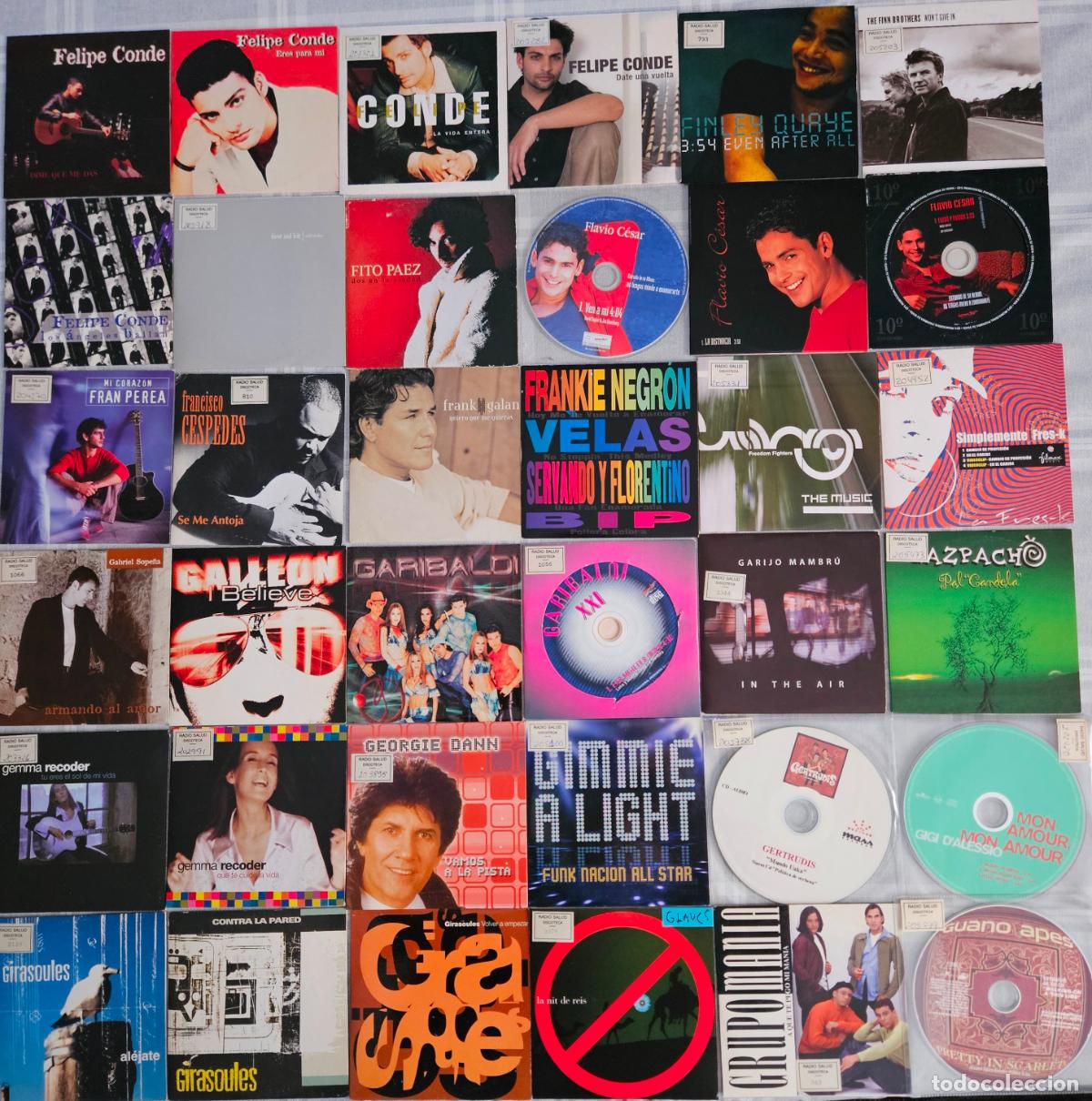 CDs de M&uacute;sica: LOTE DE 252 CD singles de cartoncillo, con muchos promocionales - Varios estilos, ver fotos