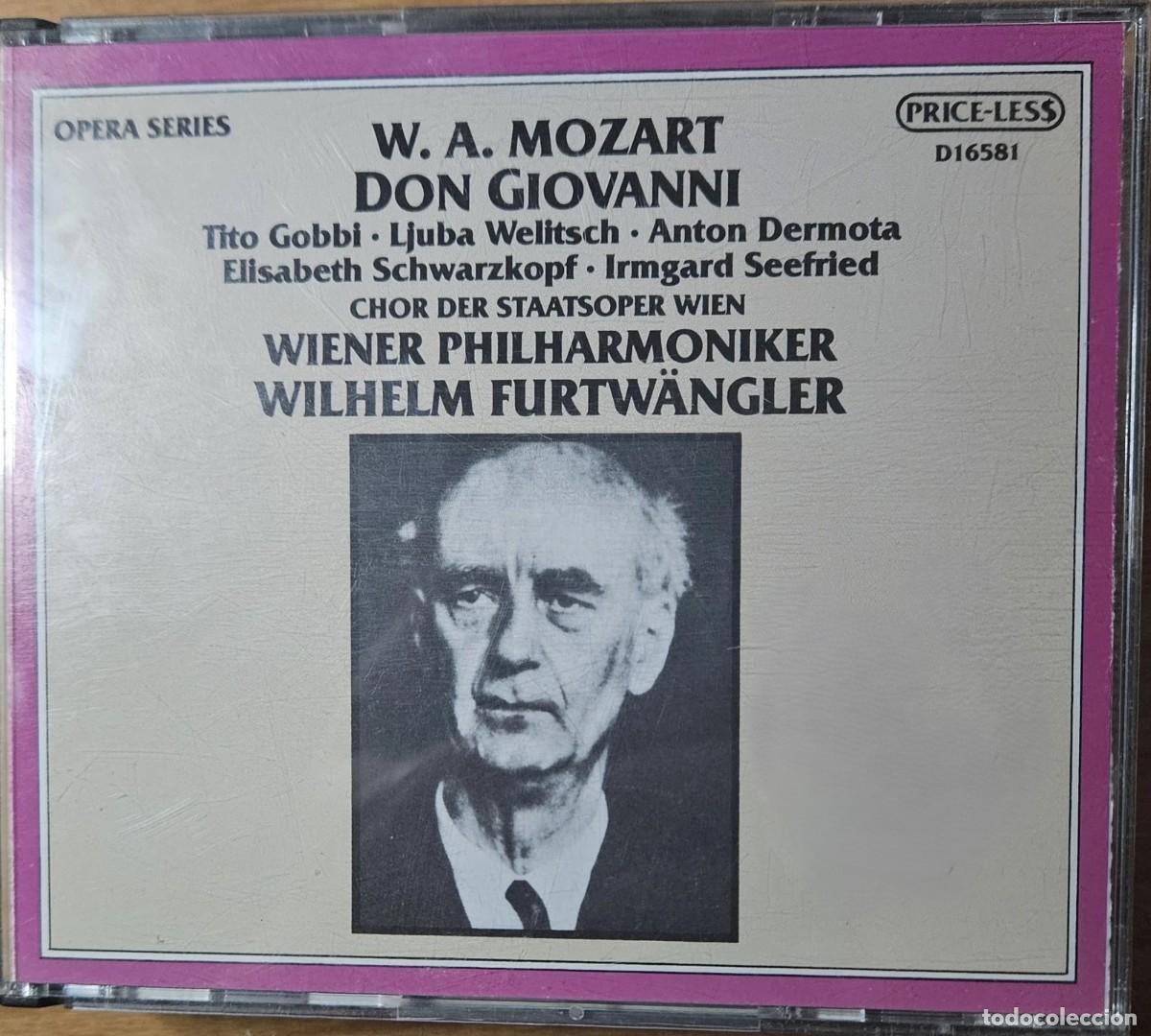 CDs de M&uacute;sica: Mozart: Don Giovanni (Priceless D16581) Salzburg 1950 Gobbi Furtwangler - 3 X CD