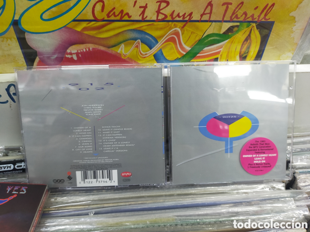 CDs de M&uacute;sica: Yes CD 90125 expanded & remastered 2004