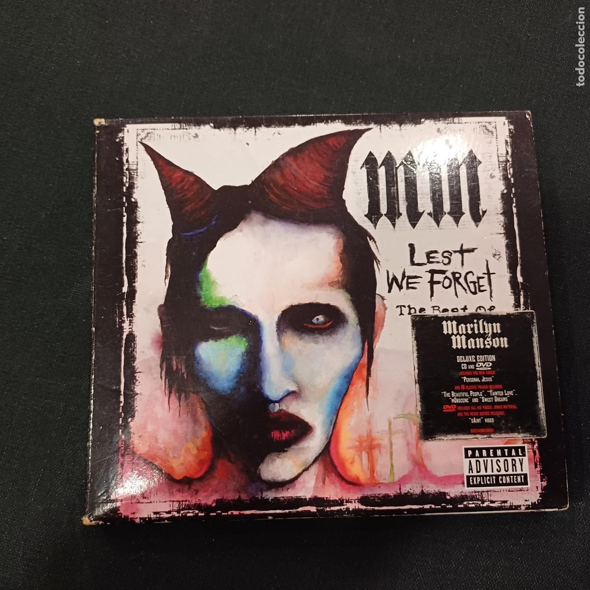 CDs de M&uacute;sica: MARILYN MANSON/LEST WE FORGET-THE BEST OF/CD + DVD DIGIPACK.